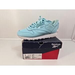 Reebok Classic Leather Womens Size 8 Digital Glow Blue 2021
